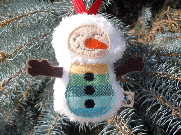 Reserved  Snowman Plush Ornament
