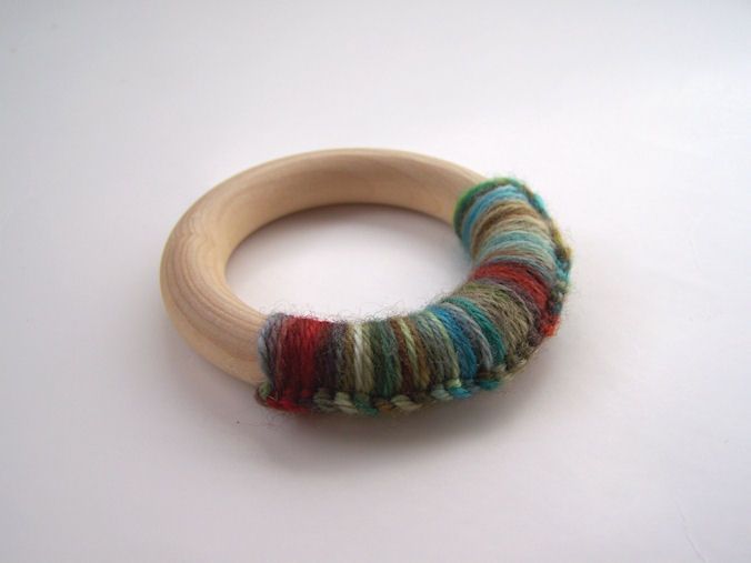 Switch Man Wool and Maple Teething Ring
