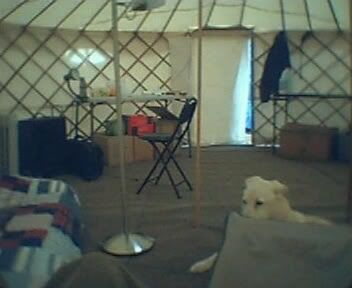 inside of yurt