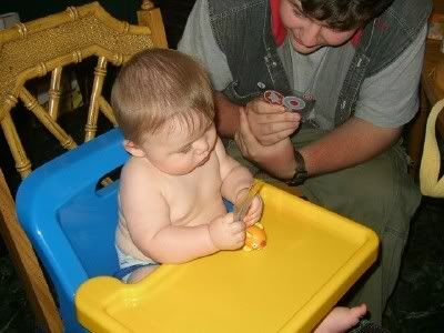 Logan n Unkie play go fish