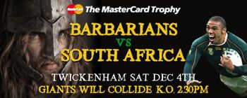 Barbarians face the Springboks