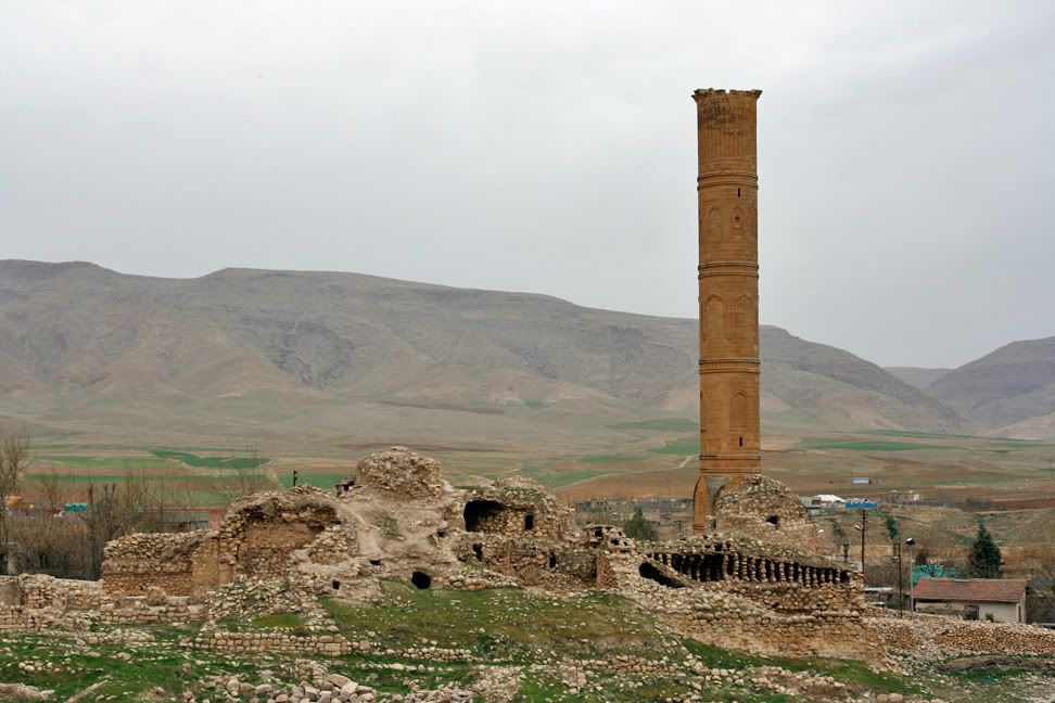 The Koc Camii minaret in Hasankeyf, a historical treasure trove of a town that is threatened with obliteration when the Ilisu dam is built