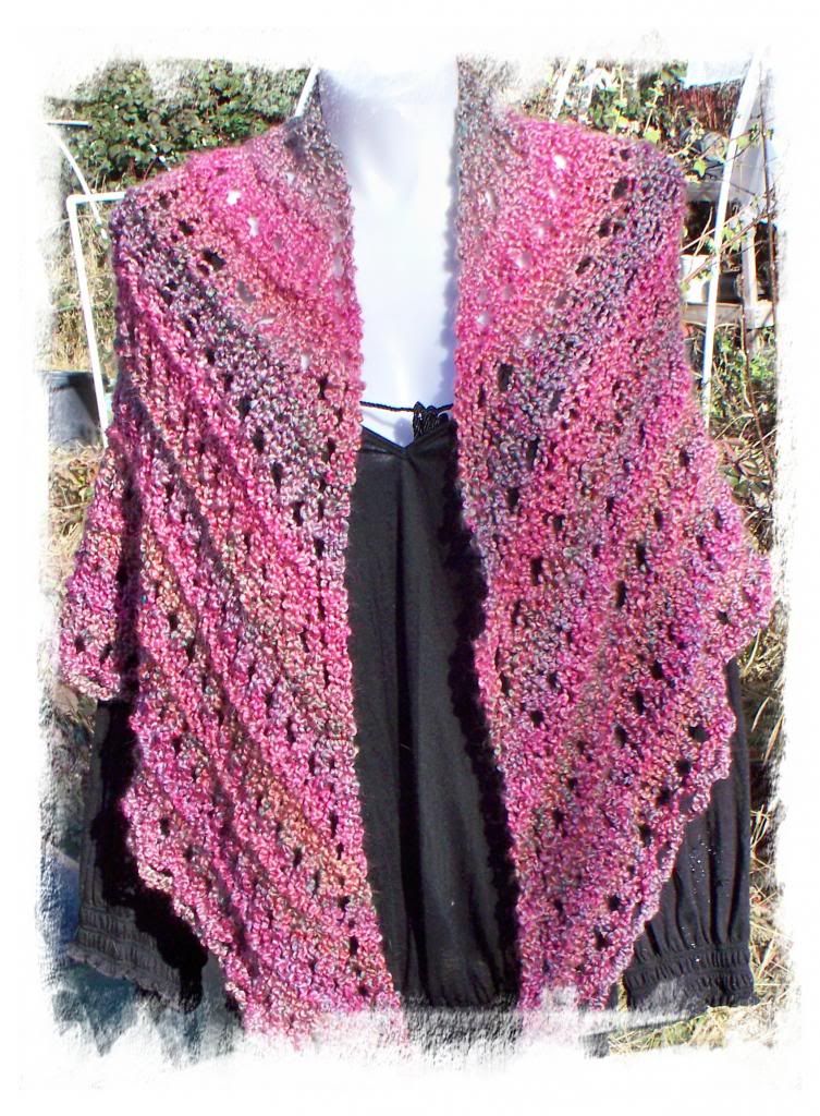 "Parfait" Knitted Triangle Shawl<br>HC$ Auction