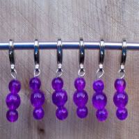 Simply Purple<br>Stitch Markers<br>Set of 6<br>Free Drawing<br>Congratulations Alicia
