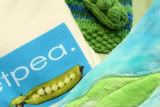 'Sweet Pea' RamieBaby Designs & Gaelic Garden Knits baby gift set--6-12 months