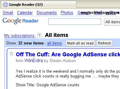 google reader remove sidebar