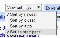 google reader save settings