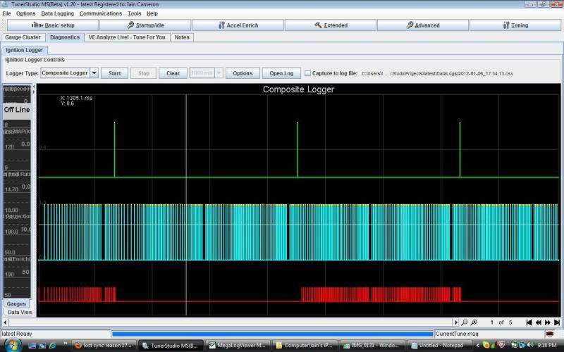 MS2 Extra with 602 wheel sync loss 17