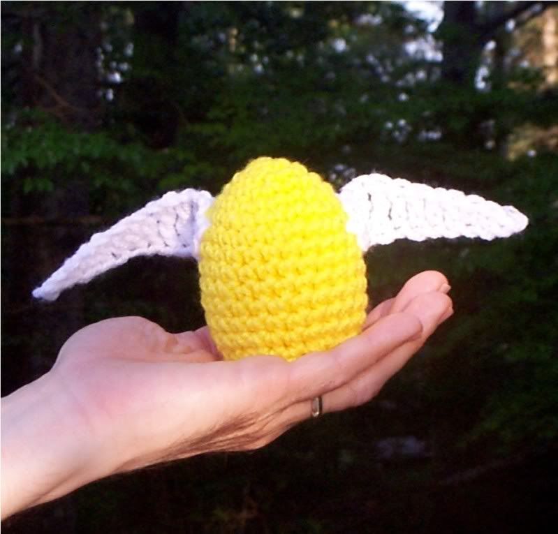 Golden Snitch Egg, by craftylilthing