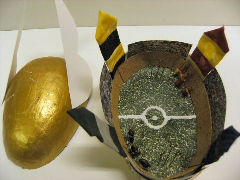 Quidditch Stadium Egg, by lezlishae