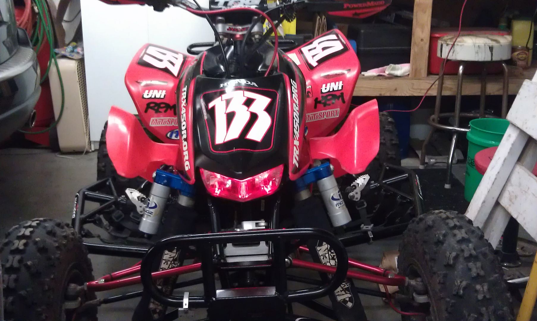 Red LED Headlights Honda TRX Forums Honda TRX 450R Forum