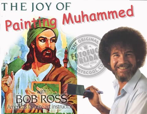 Bob Ross Shirt. JIHAD on Bob Ross !