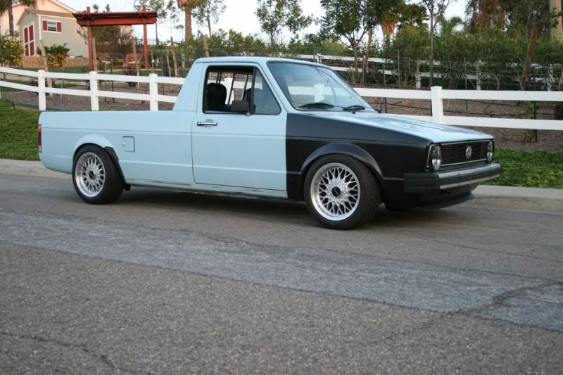 Caddy Lowering kit Weitec coilovers, 3" drop plates, rear air shocks