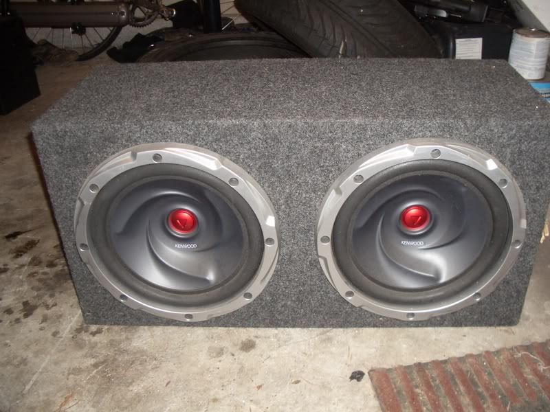 2 12" Kenwood subwoofers and 1000 watt Kenwood amp