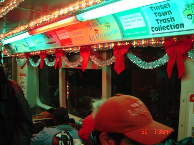 No actual advertisements on the Holiday Train - just fake ones!