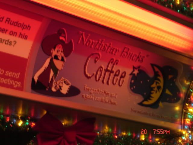 When at the North Pole, warm up with a latte from Northstar Bucks!