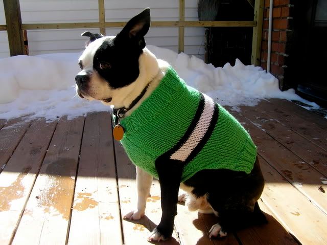 Lefty Sweater 1 - on Blog