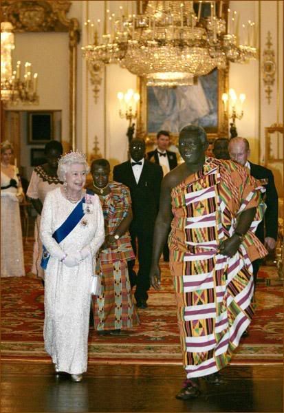 Queen Elizabeth II and the President of Ghana, John Agyekum Kufuor