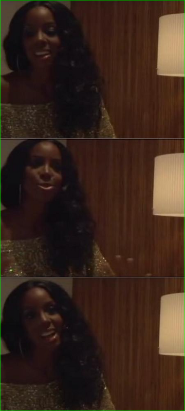Kelly Rowland on the set of LIKE THIS