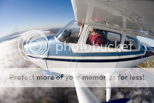 Cessna over the Mississippi River