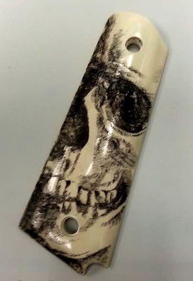 Md Auto Sales >> 1911 grip Scrimshaw skull - Maryland Shooters Md Auto Sales >> 1911 grip Scrimshaw skull - Maryland Shooters
