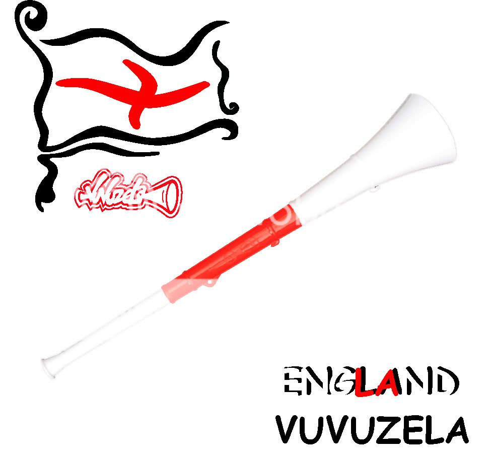 ENGLAND VUVUZELA Horn for Soccer World Cup  