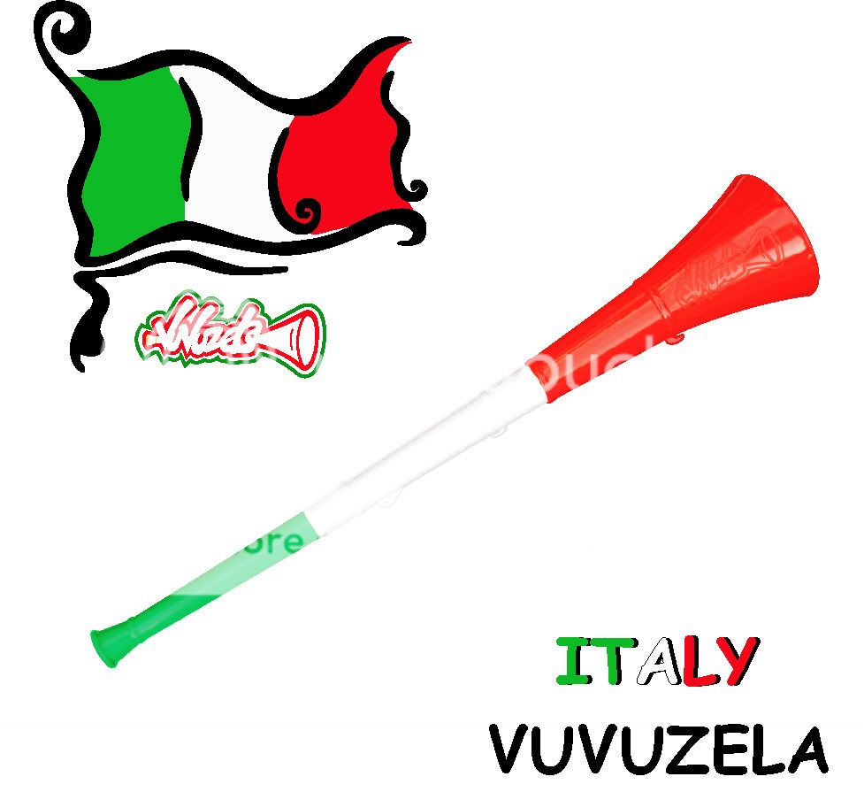 ITALY VUVUZELA Horn for Soccer World Cup  